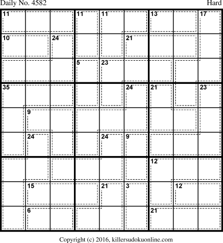 Killer Sudoku for 7/5/2018
