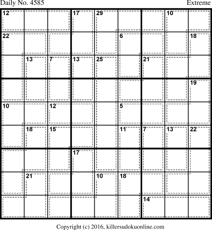 Killer Sudoku for 7/8/2018