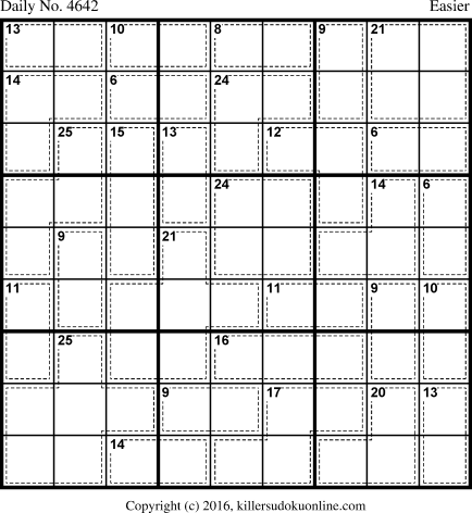 Killer Sudoku for 9/3/2018