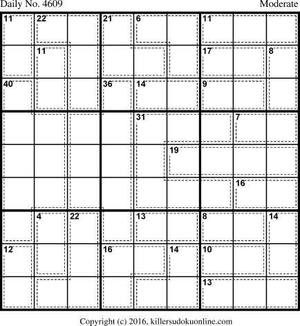 Killer Sudoku for 8/1/2018