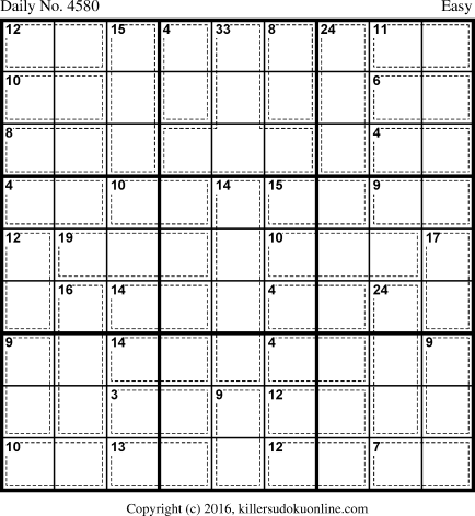 Killer Sudoku for 7/3/2018