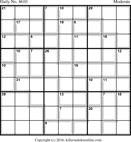 Killer Sudoku for 8/2/2018