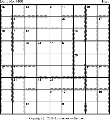 Killer Sudoku for 1/4/2018