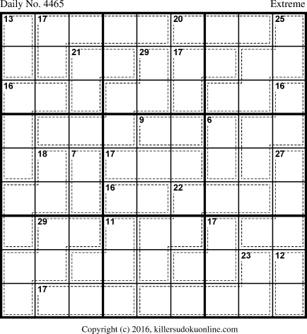 Killer Sudoku for 3/10/2018
