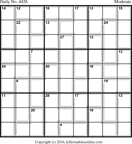 Killer Sudoku for 1/30/2018