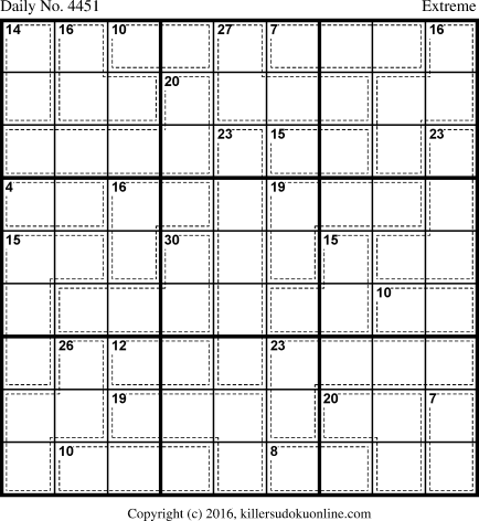 Killer Sudoku for 2/24/2018