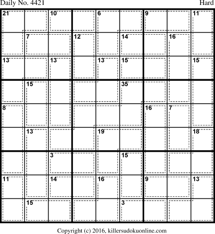 Killer Sudoku for 1/25/2018