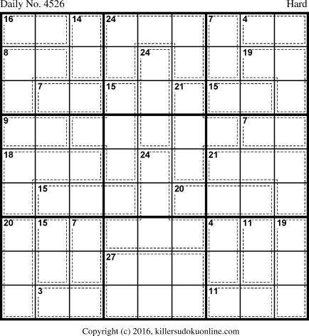 Killer Sudoku for 5/10/2018