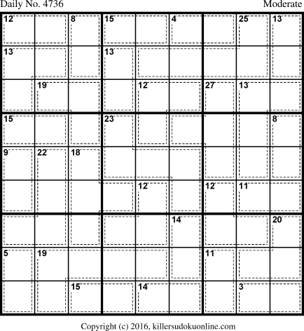 Killer Sudoku for 12/6/2018