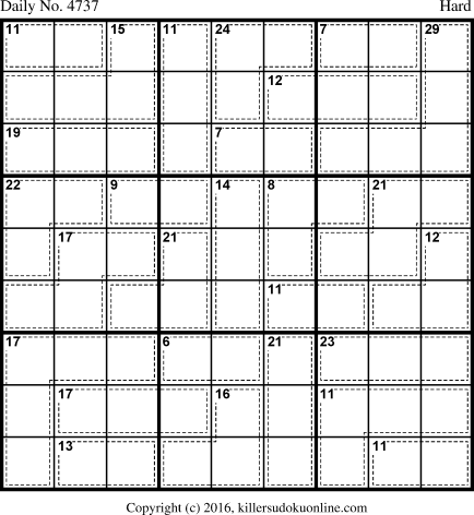 Killer Sudoku for 12/7/2018