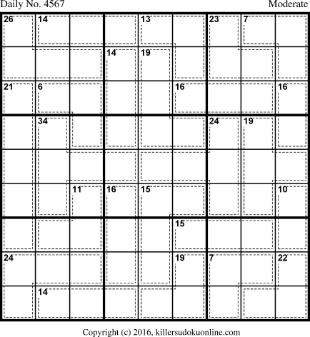 Killer Sudoku for 6/20/2018