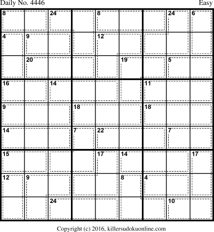 Killer Sudoku for 2/19/2018