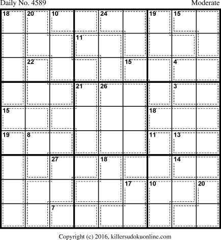 Killer Sudoku for 7/12/2018