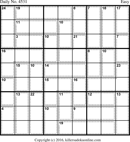 Killer Sudoku for 5/15/2018