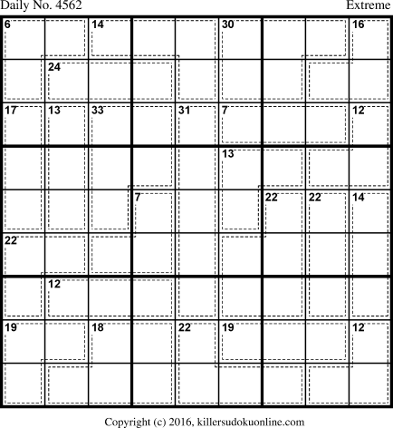 Killer Sudoku for 6/15/2018