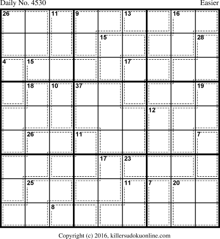 Killer Sudoku for 5/14/2018