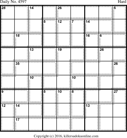 Killer Sudoku for 7/20/2018