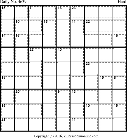 Killer Sudoku for 8/31/2018