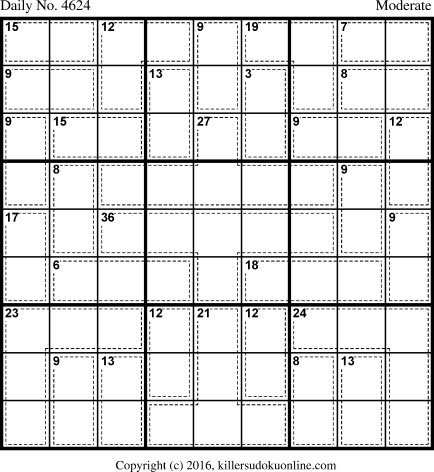 Killer Sudoku for 8/16/2018