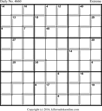 Killer Sudoku for 9/21/2018