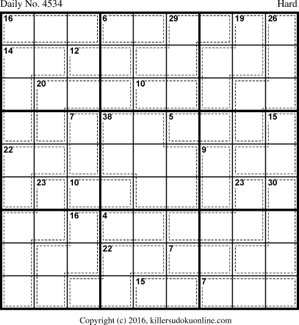 Killer Sudoku for 5/18/2018