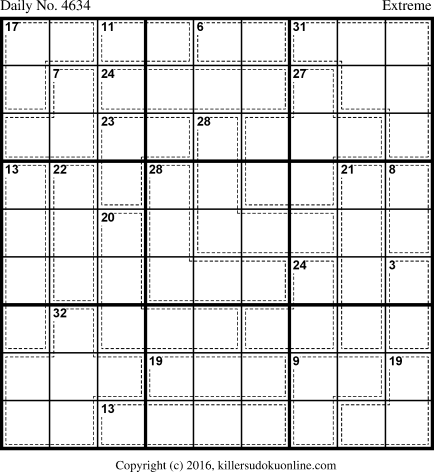Killer Sudoku for 8/26/2018
