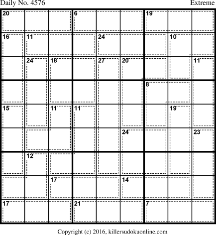 Killer Sudoku for 6/29/2018