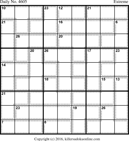 Killer Sudoku for 7/28/2018