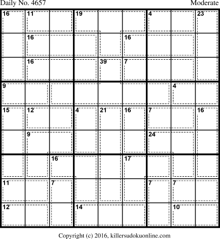 Killer Sudoku for 9/18/2018