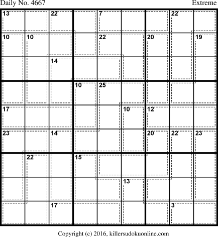 Killer Sudoku for 9/28/2018