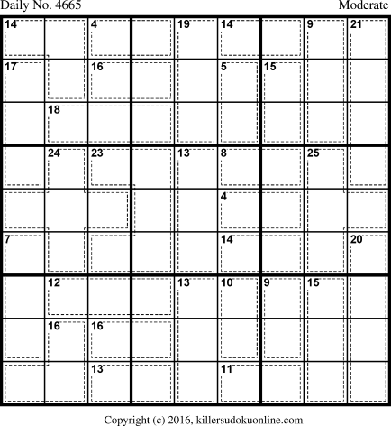 Killer Sudoku for 9/26/2018