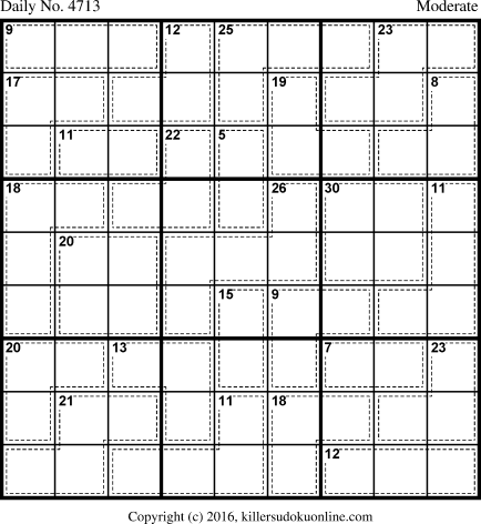 Killer Sudoku for 11/13/2018