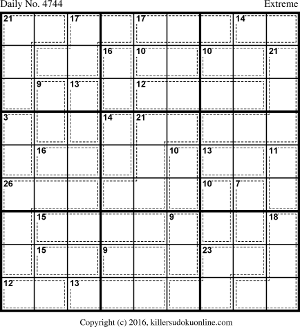 Killer Sudoku for 12/14/2018
