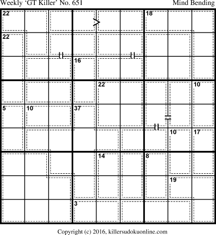 Killer Sudoku for 10/1/2018
