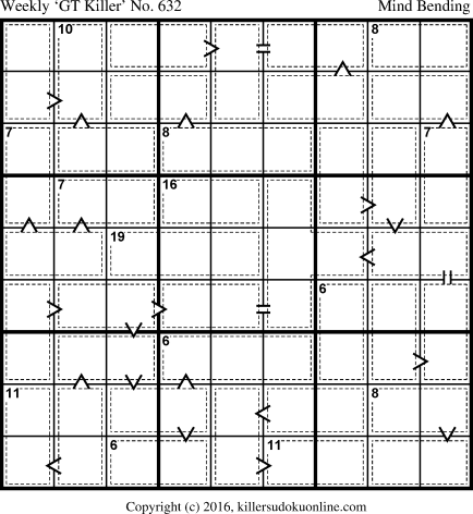 Killer Sudoku for 5/21/2018