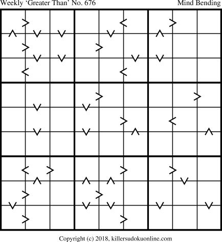 Killer Sudoku for 12/31/2018