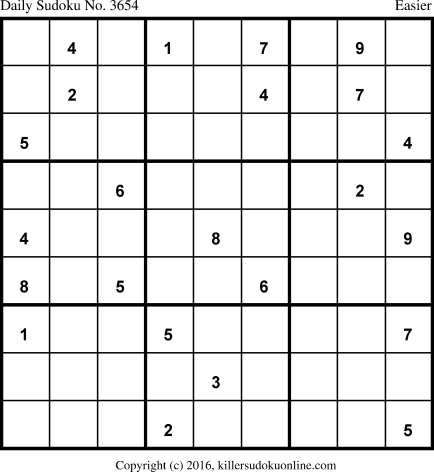 Killer Sudoku for 3/5/2018