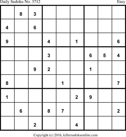 Killer Sudoku for 5/2/2018