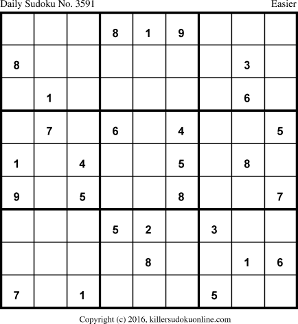 Killer Sudoku for 1/1/2018
