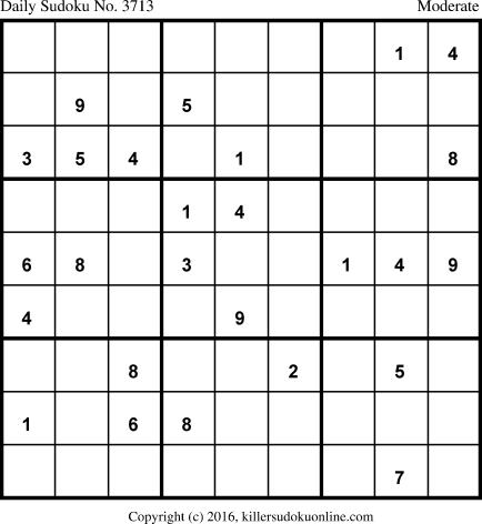Killer Sudoku for 5/3/2018