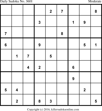Killer Sudoku for 1/11/2018