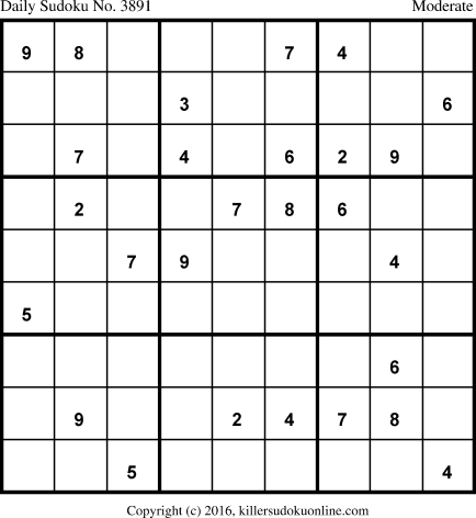 Killer Sudoku for 10/28/2018