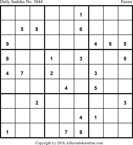 Killer Sudoku for 9/11/2018