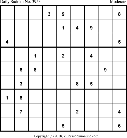 Killer Sudoku for 12/29/2018