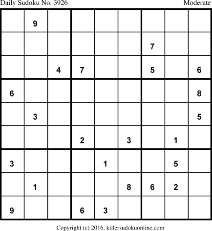 Killer Sudoku for 12/2/2018