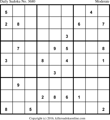 Killer Sudoku for 3/31/2018