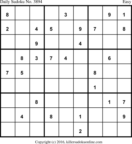 Killer Sudoku for 10/31/2018