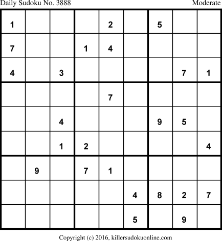 Killer Sudoku for 10/25/2018