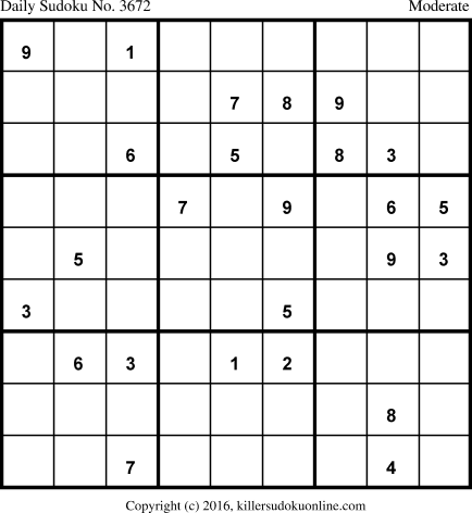 Killer Sudoku for 3/23/2018