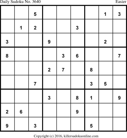 Killer Sudoku for 2/19/2018